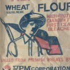 Vtg Lot 4 Flour Sacks Farmer Graphic Sewing Crafts Quilts Nice