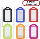 Mifflin-usa Luggage Tags  assorted  6 Pk   Bag Tag For 6  6 Pack - Assorted 
