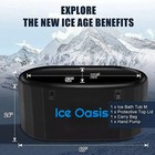 Ice Bath Tub Inflatable 60  X 30 x 28  Cold Plunge Tub For Athletes