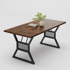 70 8in Rectangular Dining Table For 4-6people Farmhouse Kitchen Table  no Chair 