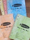 Set Of 5 Vtg 70 s 80 s Spiral Bound Wide Rule Notebooks  350 Sheets Paper Total
