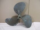 Huge Antique  3 Blade Brass Bronze Boat Propeller 20  Dia  Nautical Decor 687b