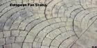 4 European Fan Decorative Concrete Cement Plaster Imprint Texture Stamp Mats New