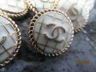 Chanel 10 Gold Tone   Cc Logo  White    20mm  3 4   Button This Is For 10