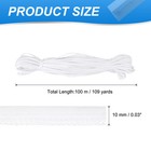 Sew On Reflective Piping Fabric Strip Edging Trim  White 109 Yd
