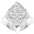 50 Gram Crystal Quartz Sphatik Sri Shri Shree Yantra Chakra Lakshmi Temple Hindu