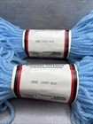 Vintage Aunt Lydia s Heavy Rug Yarn 0705 Light Blue Lot 2 Skeins 60 Yd Each