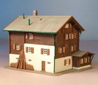 Z Scale Building  Assembled-  Swiss Chalet  Farmhouse By Kibri K6882 - Nice