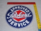 Vintage Approved Packard Service 11 1 4  Porcelain Metal Car Gasoline   Oil Sign