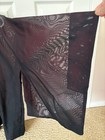 Authentic Handmade Women   s Black Sheer Silk Haori Kimono Jacket One Size