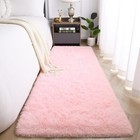Fluffy Area Rugs For Living Room Non-slip Shaggy Plush Carpets Floor Mats 2x6 Ft