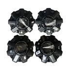 Set Of 4 Fuel Wheels Black Center Caps 1001-63-b 1002-48b Hardware Included     