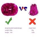 2 Pack Pom Poms Cheerleading  Cheerleading Pom Poms For Girls With Baton Pink