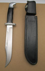 Vintage Buck 120 General Hunting Bowie Survival Knife 120   1987 W  Sheath Usa