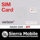 Verizon  Nano Sim Card 4ff     Non-nfc     Cdma 4g Lte     Oem New     Usps Shipping