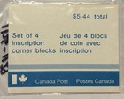 Canada Stamps Scott 1126-1129 Exploring Canada Matched Set 4 Corner  Blocks Mnh