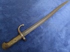 Original Antique German Made Brass Handle Sword Yataghan Bayonet Maker S k