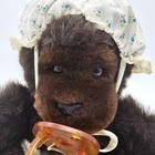 Dakin Googoo Gorilla Plush Vtg Baby Monkey With Pacifier   Bonnet 9 Inches 1983
