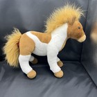 Fao Schwarz Toys   r   us Brown   White Pinto Horse Pony Plush Stuffed Animal 14   