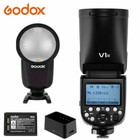 Us Godox V1-n Ttl Hss Round Head Camera Flash 2 4g Wireless Speedlite For Nikon