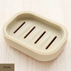 Double Layer Soap Dish Holder Plastic Drain Storage Box Bathroom Rack Plate Usa