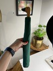 Vintage Green Duck Handle Umbrella     Wooden Handle  Compact Folding Style