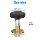 Adjustable Threaded Bed Frame Anti-shake Stabilizer Tool Headboard Stoppers 1-6x