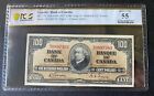 1937  100 Bank Of Canada Note Bc-27b Pick  64b Pcgs 55