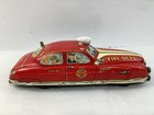 Rare Vintage Marx 11  Tin Litho Wind Up Fire Chief Car No  1 In Original Box 