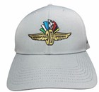 Adidas Indianapolis Motor Speedway Hat Gray Indy 500 Racing Adjustable Cap Nwt