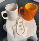 Rae Dunn Halloween Pumpkin Patch   Queen Coffee Mugs Cups W  Transpac Dish Lot