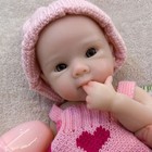 12 Inch Full Silicone Reborn Baby Doll Girl Lifelike Newborn Dolls Open Mouth   