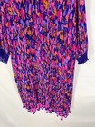 Vintage Montage Night Women s Dress Abstract Bright Colorful Crinkle 80 s