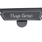 Reversable Double Sided Wooden Sign Study Time Nap Time Desk Decor Student