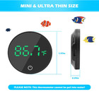 Aquarium Thermometer Rechargeable Digital Led Display Fish Tank Thermometer Hd