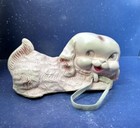 Vtg Kitschy Rubber Toy Pink Spaniel Puppy Dog  - No Squeaker
