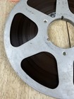 Vintage Unbranded Six Window Metal Reel To Reel 10 5    With Used 1 4    Tape