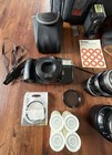 Vintage Nikkormat By Nikon   Fuji Cameras   Accessories Lot Vivatar Untested