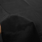 Sanskriti Vintage Saree Solid plain Black Pure Crepe  Sari 5 5 yard Craft Fabric