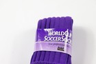 Nos Vintage 80s Youth 7-10 Nylon Tall World Cup Soccer Socks Solid Purple Usa