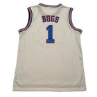 Space Jam Bugs Bunny  1 Tune Squad White Basketball Jersey Mens Xl