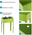 Raised Garden Bed 25x13x31 5 Planter Box With Legs Drainage Holes