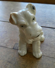 Vintage Porcelain Terrier Dog Figurine Made In Japan 1950s Ceramic  4 1 2   