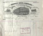 1891 Bennett Bros Co Farm Implements Wagons Carriages Billhead Butte Mt