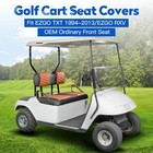 Nokins Golf Cart Seat Covers Ezgo Txt Rxv 1994-2013 Vinyl No Nails Carbon Fiber