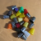 Vintage Sewing Thimble Collection Plastic Metal Lot Of 26 Various Sizes   Colors
