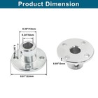 Luomorgo 4 Pcs 6mm 1 4 Inch Metal Flange Shaft Coupling Rigid Flange Coupling   