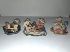 Boyds Bears   Friends Lot Of 3   Barber  Friendship   Relaxation