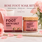 Wistmist Rose Foot Bath Salt 200g Moisturizing Foot Soak Softening Home Spa Care