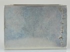 Antique German 800 Silver Match Box Holder - Men At Table Scene 1 5 8  X 1 1 8 